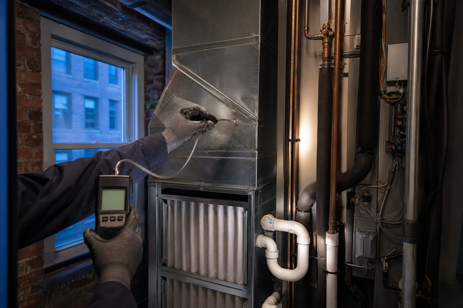 Detailed HVAC measurement and mechanical work